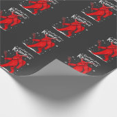 クランプスからの挨拶クリスマスクリスマス ラッピングペーパー (角)