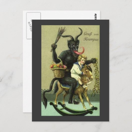 クランプスからの挨拶 ポストカード (正面/裏面)