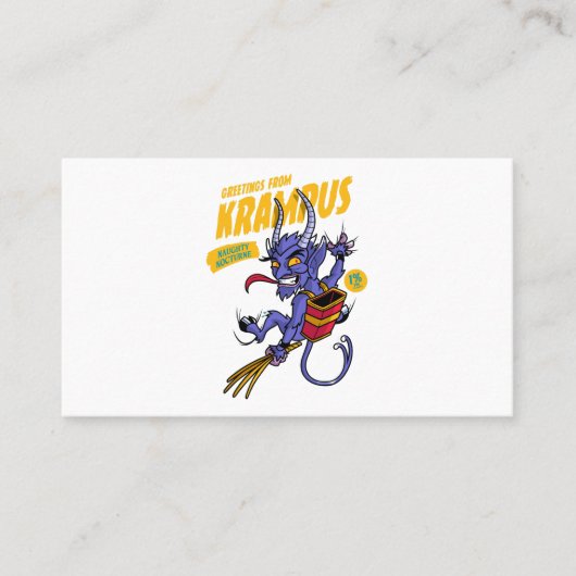 クランプスからの挨拶 名刺 (正面)