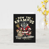 クランプスがクリスマス・クランプスを盗んだ来こと カード (黄色い花)