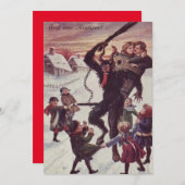 クランプスが子どもたちを罰する雪 (正面/裏面)