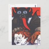 クランプスが子どもたちを罰する ポストカード (正面/裏面)