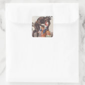 クランプスが子どもを誘拐 スクエアシール (バッグ)