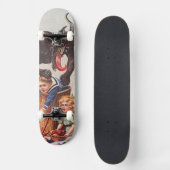 クランプスが子どもを誘拐 スケートボード (正面)