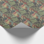 クランプスが子どもを誘拐 ラッピングペーパー (角)