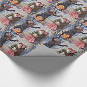 クランプスが悪い大人を罰する ラッピングペーパー (角)