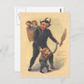 クランプスが悪い子を罰する ポストカード (正面/裏面)