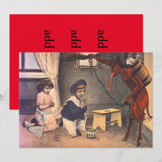 クランプスが悪い子を誘拐 (正面/裏面)