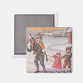 クランプスが盗む玩具と子供 マグネット (正面/裏面)