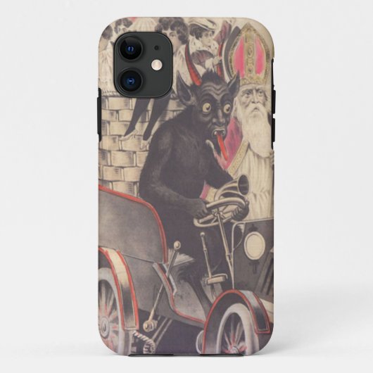 クランプスと司祭による子供の拉致 Case-Mate iPhoneケース (裏面)