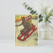 クランプスと彼のトライデント ポストカード (スタンド正面)