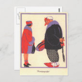 クランプスと日付 ポストカード (正面/裏面)