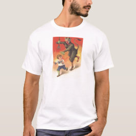 クランプスに追われる子供 Tシャツ