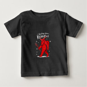 クランプスのクリスマスグリーティング ベビーTシャツ