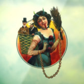 クランプスのクリスマス窓がしがみつく女 ウィンドウサイン (シート3)