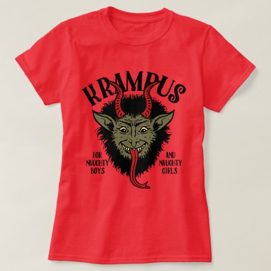 クランプスの顔は不機嫌 Tシャツ (デザイン正面)