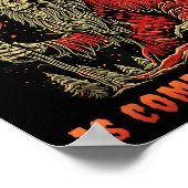 クランプスは町来のクリスマスホラー休暇に行く ポスター (角)