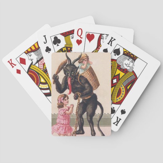 クランプススカリングガールズヴィンテージホリデークリスマス トランプ (裏面)