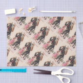 クランプススカリングガールズヴィンテージホリデークリスマス 薄葉紙 (クラフト)