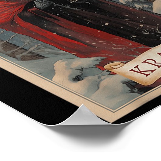 クランプスホラーメリークリスマス醜いセーター悪P ポスター (角)