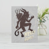 クランプスメリークリスマスホリデーカード シーズンカード (スタンド正面)