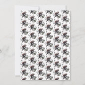 クランプスメリーハンドドローアートクリスマスホリデー シーズンカード (裏面)