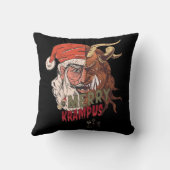 クランプスメリー怖いサンタホラークリスマス クッション (裏面)