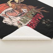 クランプスメリー怖いサンタホラークリスマス シェルパブランケット (3/4)