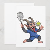 クランプス不気味の遊テニスクリスマス セーブザデート (正面/裏面)