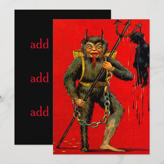 クランプス招待状 招待状 (正面/裏面)