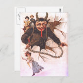 クランプス誘拐女性 ポストカード (正面/裏面)