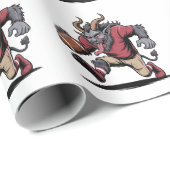 クランプス遊のサッカークリスマスフィットネスクリスマス ラッピングペーパー (ロールコーナー)