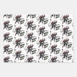 クランプス3スタイルクリスマスホリデイ ラッピングペーパーシート