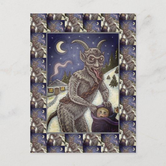 クランプス&いけなチルドレン，怖いクリスマスストーリー シーズンポストカード (正面)