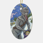 クランプス&いけなチルドレン，怖いクリスマスストーリー セラミックオーナメント (左)