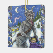 クランプス&いけなチルドレン，怖いクリスマスストーリー セラミックオーナメント (左)