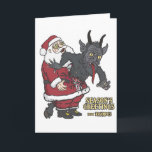 クランプス（とサンタ）からの休日の挨拶 シーズンカード<br><div class="desc">クランプスはクリスマスのためシーンにバースト！</div>