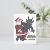 クランプス(とサンタ)からの休日の挨拶 シーズンポストカード (スタンド正面)