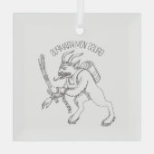 クランプス ガラスオーナメント (裏面)