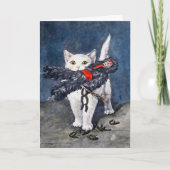 クランプス·クリスマス·カード付きヴィンテージ猫 シーズンカード (正面)