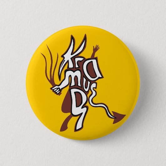 クランプス 缶バッジ (正面)