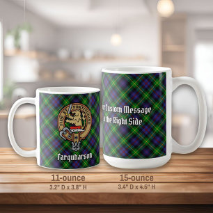 クランプファルカーソンクレストオーバータータンチェック コーヒーマグカップ