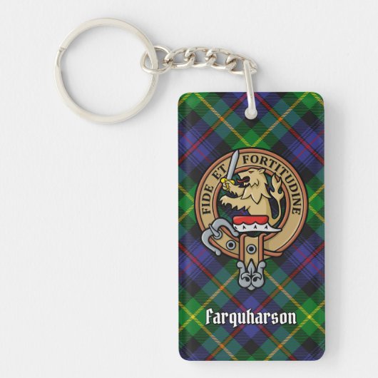 クランプファーカーソンクレストオーバータータンチェックキーチェーン キーホルダー (正面)