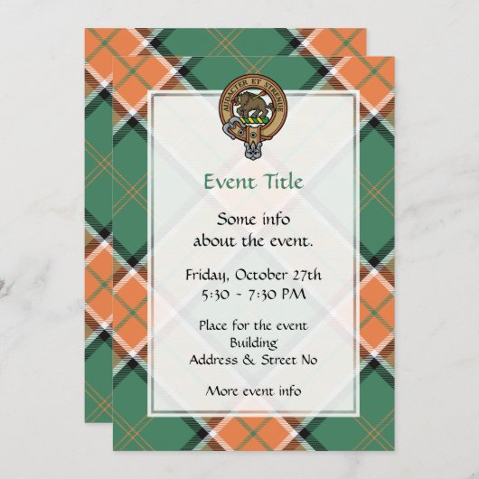 クランプポーロッククレスト招待状 招待状 (正面/裏面)