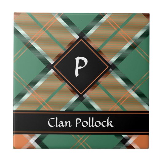 クランプポーロックタータンチェックセラミックタイル タイル (正面)