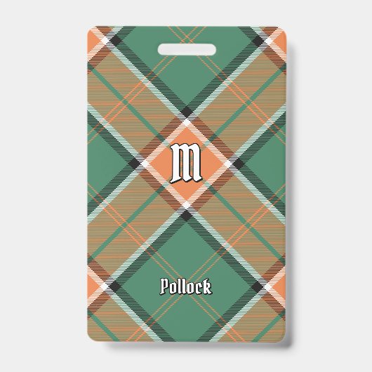 クランプポーロックタータンチェックバッジ バッジ (Front)