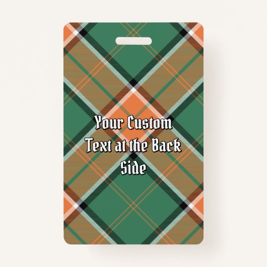 クランプポーロックタータンチェックバッジ バッジ (裏面)