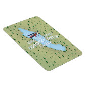 クランプモック水、湖地区地図の旅行ポスター マグネット (右側)