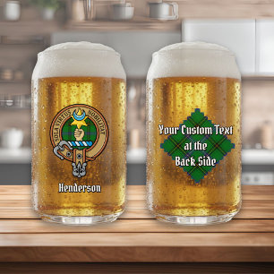 クランヘンダーソンクレストオーバータータンチェック ガラス缶