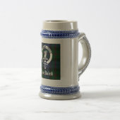 クランベアードクレストバッジ&タータンチェック ビールジョッキ (正面右)